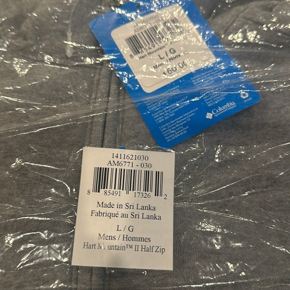 Columbia Men's Half-Zip Pullover - Dark Gray - Picture 5 of 5